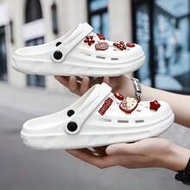 [Kt 's Clog Shoes With Kitty Cat Accessories Women's Home Slippers Casual Clog Shoes Unisex Women's 