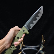 มีดเดินป่า วัสดุใบมีด: DC53 ความแข็ง 60+-2HRC ด้ามจับ ไนลอนไฟเบอร์กลาส ซองkydex