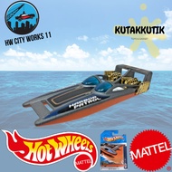 Hotwheels Ship Ferry Team H2GO Orange Abu Harbor Patrol HW City Works 11