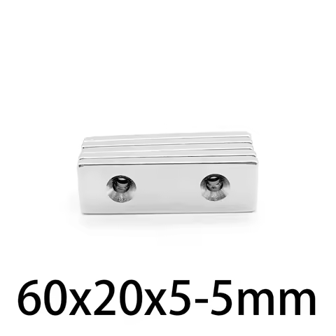 60x20x5-5mm Strip Powerful Magnets Strong Block Magnets For Fridge, DIY, Building, Scientific, Craft