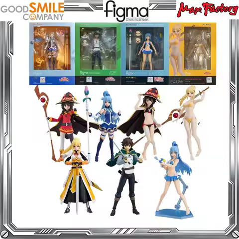 Good Smile Genuine figma God's Blessing on This Wonderful World! Anime Aqua Darkness Kazuma Megumin 