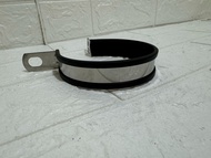 Breket Klem Kleman Gantungan Knalpot Racing Universal Bulat Oval Plus Karet Tahan Panas 25 3 35 4 5 