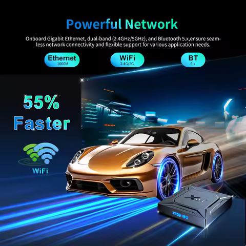20PCS X96 M200 2G16G/4G32G 4GB 64GB Android 14 Smart TV BOX Amlogic S905X5M 1000M AV1 BT TVBOX 2.4G&
