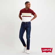 Levis 男款 上寬下窄 512低腰修身窄管牛仔褲 / 精工深藍刷白水洗 / 彈性布料 人氣新品