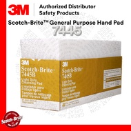 [SELL BY CASE] 3M 7445 Scotch-Brite Light Cleansing Hand Pad Finer than 7447 Fine finishes [60 pcs]