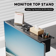 42cm Monitor Top Shelf - Universal for (24-27in) Computer & TV Screen - Space Saving Storage Shelf