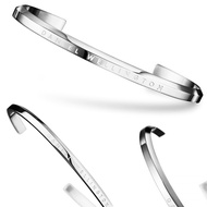 Vòng tay cuff Titan Vòng tay DW thép không đen không gỉ sét cao cấp- VTDW2LC