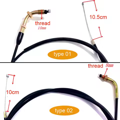 Motorcycle Throttle Cable Choke Line Length From 70cm to 300cm 8mm 10mm Thread for 50cc 70cc 90cc 11