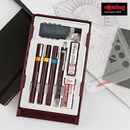 rOtring Isograph Technical Drawing Pen Set - College Set with Adaptor for Drafting Architecture and 