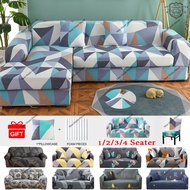 Elastic Sofa Cover Regular or L Shape Stretchable 1/2/3/4-Seater Couch Cover