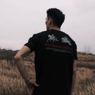 American retro iron riding GTAL warhorse printed short sleeved t-shirt for men and women 2026 summer