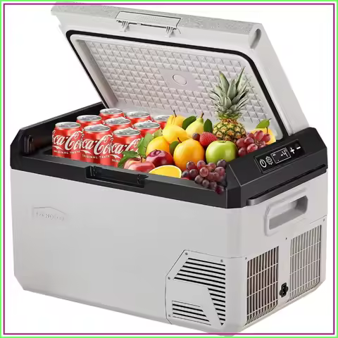 12V Car Refrigerator, 22QT Portable Freezer Compressor Cooler, Reversible Door, AC/DC Powered, -4℉-5