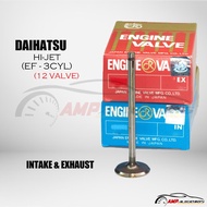 DOKURO INTAKE & EXHAUST Engine Valve For DAIHATSU HI-JET (EF - 3CYL) 12 Valve