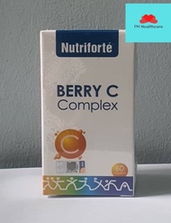 Nutriforte Berry C Complex 60s Elderberry , Calcium ascorbate , Vitamin D3 , Zinc ( EXP : 6/24 )