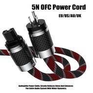 Dây Nguồn Audiophile HiFi 12AWG OCC - Dây Điện AC EU/US 125V/15A Đầu Cắm Sợi Carbon.