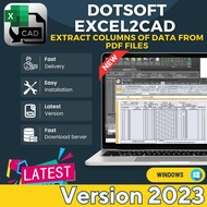 DotSoft Excel2CAD 7.2.0 - Easily convert excel file into CAD projects | Windows | Lifetime