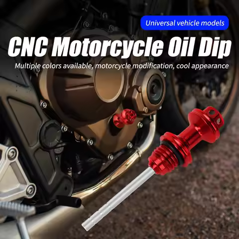 1PC Motorcycle Engine Oil Dipstick Filler Cap Plug Engine Crankcase Oil Level Gauge for GY6 Scooter