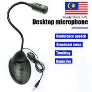 Microphone for PC,Gooseneck Capacitor Microphone 3.5mm Wired Desktop Mic For PC Computer Speech Meeting