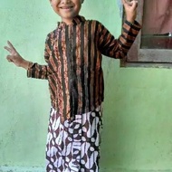 W B5 Baju Lurik Anak Laki Usia 4-12 Tahun//Kostum Anak Adat Jawa I 9L