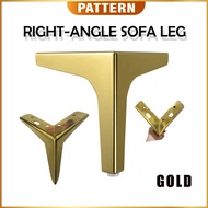 Furniture Sofa Leg Right - Angle Sofa Leg Wrought Iron High Load Furniture Leg Gold Leg