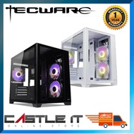 TECWARE VXN TG ARGB COMPACT CHAMBER MATX CASING Gaming PC Case BLACK / WHITE