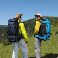 Sports Outdoor Climbing Backpack 75L Large Capacity Travel Backpack Multifunctional Breathable Hikin