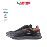 LARRIE Kasut Lelaki Hitam Stylish Bertali Sneakers 582410-WA1SV-1P-BLACK