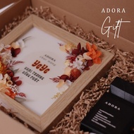 ADORA CANDLE No.2 Gift Set | Picture Frame Fragrance Wax + Aromatherapy Diffuser Essential Oil (With
