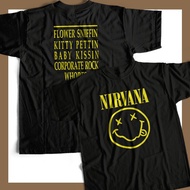 👕💥 เสื้อวงดนตรี nirvana คอนต้อน แท้ เสื้อวินเทจ เสื้อยืดแฟชั่น แนวสตรีท