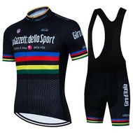 2023 Giro Tour de Italia ชุดเสื้อเจอร์ซีย์นักปั่นแขนสั้นระบายอากาศเสื้อผ้าขี่จักรยาน MTB ชุดเครื่องแบบ Maillot ropa ciclismo