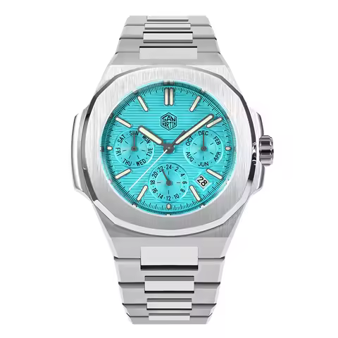 San Martin Men Automatic Watch 43mm Mechanical Wristwatch BGW-9 Luminous 10ATM Waterproof Sapphire M