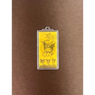 KEDAI EMAS ROSMERAH 999 GOLD BAR 0.10 GRAM ( 1piece ) 金手机贴  0.10克 金片 （999金）1片