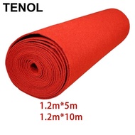 [TENOL] Red Carpet Aisle Runner Sturdy 1.2M Wide for Baby Shower Exhibition Ceremony 1.2mx5m