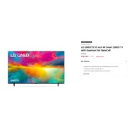LG  QNED75 55 / 65 / 75 inch 4K Smart QNED TV with Quantum Dot NanoCell 55QNED75SRA 65QNED75SRA 75QN