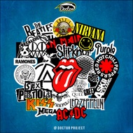 Aesthetic Stickers ROCK METAL BAND Band Stickers | Aesthetic Laptop Stickers