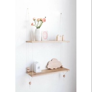 HIASAN DINDING Macrame shelf/ Wall Decoration/macrame hanging shelf/ macrame hanging shelf/Wall shelf hanging shelf 2