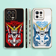 Anime Gundam Unicorn RX 00 01 Side Printed E-TPU Phone Case For XIAOMI POCO F4 F3 M5 M4 X5 X4 X3 C40 F5 F1 REDMI K50 K40 NOTE 12 11 10 S GT PRO PLUS NFC Gaming Turbo 5G