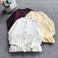 CLASY KNIT BLOUSE WOMEN'S TOP GIRLY PREMIUM