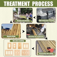 4PC Solid Wood Double hole Outlet Light Switch Plate 4.5" X 2.76" Bamboo Light Switch Cover Quality 