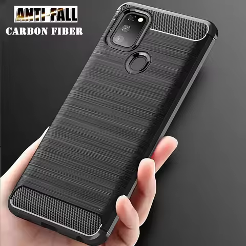 Carbon Fiber Case For Honor 90 200 20 10 9 Lite 20S 8S 9S 9C 9X 8X 8A 10i Silicone Cover Case For Hu