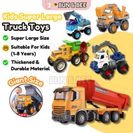 Kids Giant Size Truck Toys Excavator Dumper Truck Mixer Truck Construction Lorry Toys Mainan Lori Be