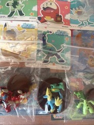 Pokemon 立體圖鑑 龍蝦小兵 落雷獸 刺球仙人掌