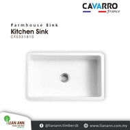 CAVARRO Fireclay Farmhouse Sink CFS331810