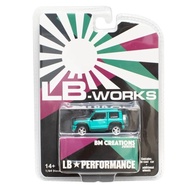 BM Creations 2018 Suzuki Jimny Glitter Green LB Works RHD 1:64