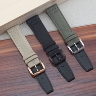 Nato Strap Canvas Nylon Watchbands 20mm 21mm 22mm Black Green High Qualiyt For IWC TISSOT Watch Band