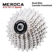 MEROCA เฟืองหลังจักรยาน 8/9/10/11 speed road Cassette ทั้ง Shimano และ Sramยี่ห้อ: meroca สี: Sliver