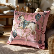 Pink Horse Pillow Cover 45x45cm Luxury Sofa Pillow Cover/ 45x45cm