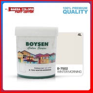 ∏ ☢ ✸ BOYSEN PERMACOAT LATEX PAINT COLOR SERIES WINTER MORNING (B-7502)