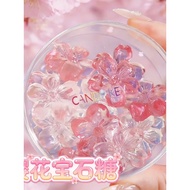 CANDYKEY Pure Handmade Crystal Cherry Blossom Shape Gem Candy Children Spring Cherry Blossom Season 