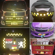 Car Reflective Strip Electric Bicycle Sticker Motorcycle Reflective Sticker Night Safety Eye-catching Warning Ref